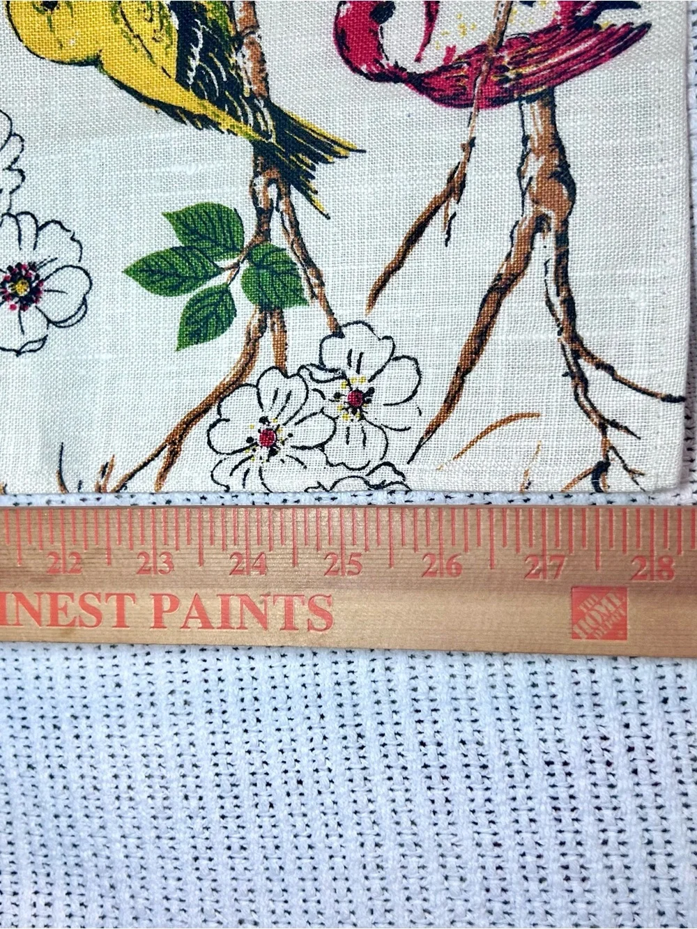 Vintage MCM ‘Bird Lovers’ Linen Tea Towel